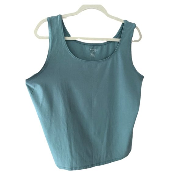 Talbots Tops - Talbots 2x dusty blue tank top